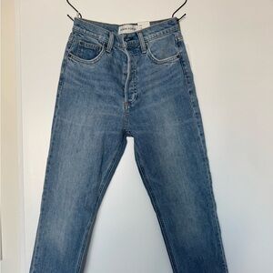 Denim Forum Blue Straight Leg Jeans